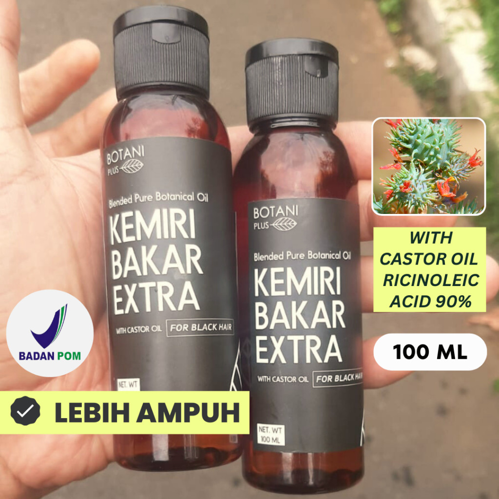 Hair Treatment Penyubur Rambut Anak Ampuh Bergaransi BPOM | Minyak Kemiri Bakar EXTRA Castor Oil