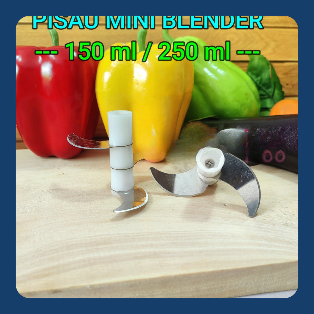 Pisau Mini Blender Chopper 2 Mata Pisau 150 ml / 3 Mata Pisau 250 ml