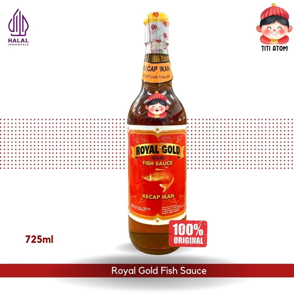 

Royal Gold Brand Fish Sauce Kecap Minyak Ikan 725ml