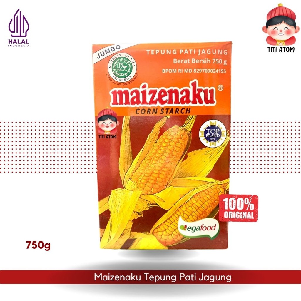 

Maizenaku Corn Starch (Tepung Jagung Maizena) 750g
