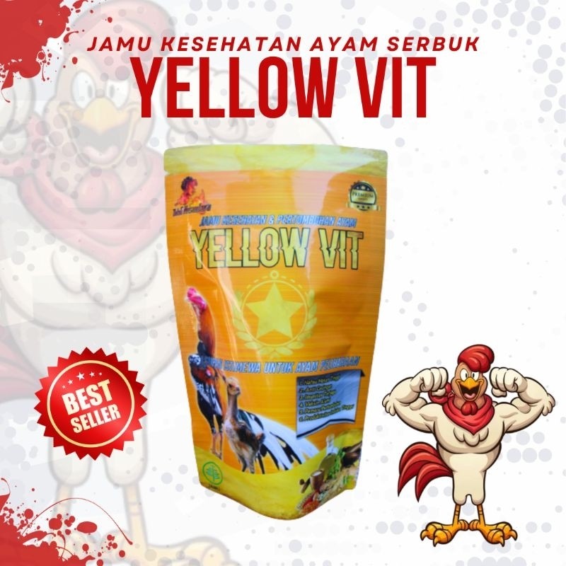 Booster Ayam Jago Terbaik Jamu nafsu makan kesehatan YELLOW VIT