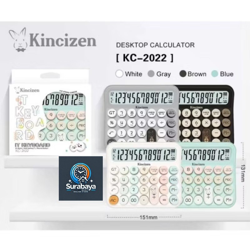 

SurabayaDaily - Kalkulator Kincizen 2022 Tombol Mekanik Warna Terbaru Kalkulator 12 angka Kalkulator Check Correct