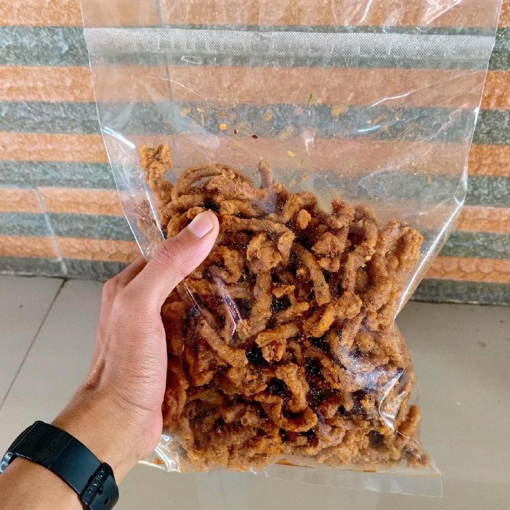 

Usus Ayam Crispy pedas Gurih dan original dengan Daun Jeruk 1 KG - 250