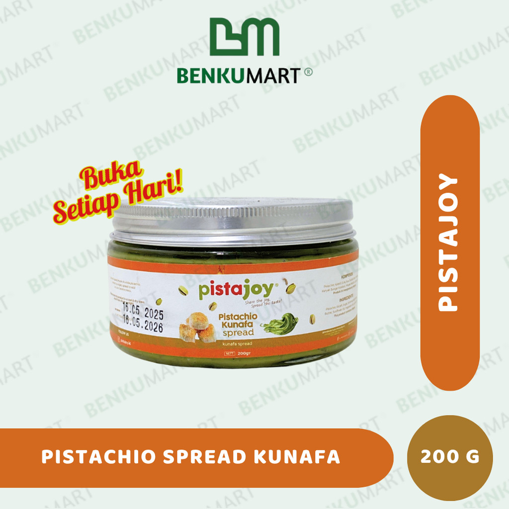 

Pistajoy Pistachio KUNAFA Spread 200 gr – Selai Pistachio dengan Kunafa Premium, Creamy & Gurih