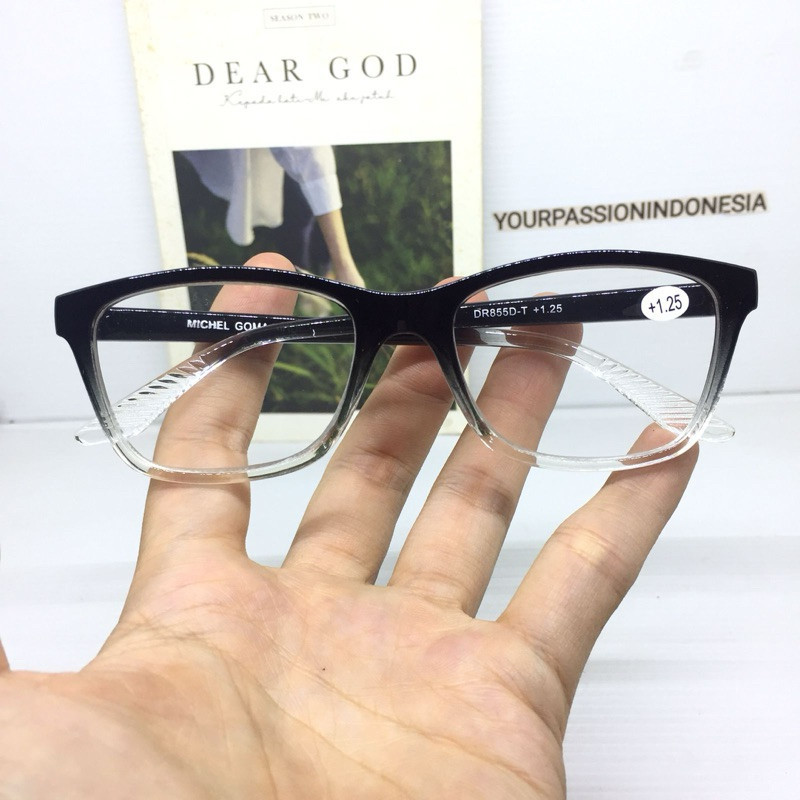 Murah gaya DR855 Kacamata Baca +1.00 sd +3.00 Kacamata Baca Cowok Cewek