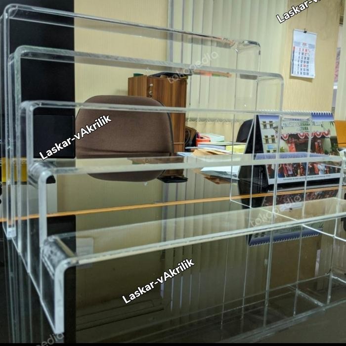 Rak tingkat multifungsi/rak miniatur acrylic