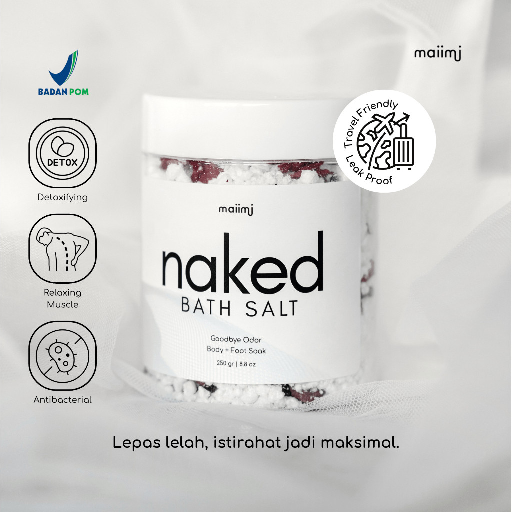 Naked Bath Salt: Goodbye Odor | Bath Salt | Garam Mandi