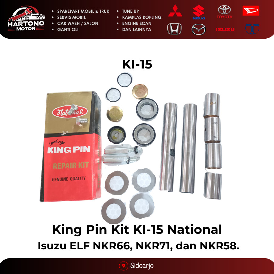 King Pin Kit KI-15 National ORIGINAL Jepang ISUZU ELF NKR77 NKR71 NKR58
