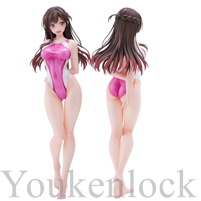 25CM Kanojo Okarishimasu Mizuhara Chizuru Kyouei Mizugi Anime Figure PVC Action Figure Statue Model 