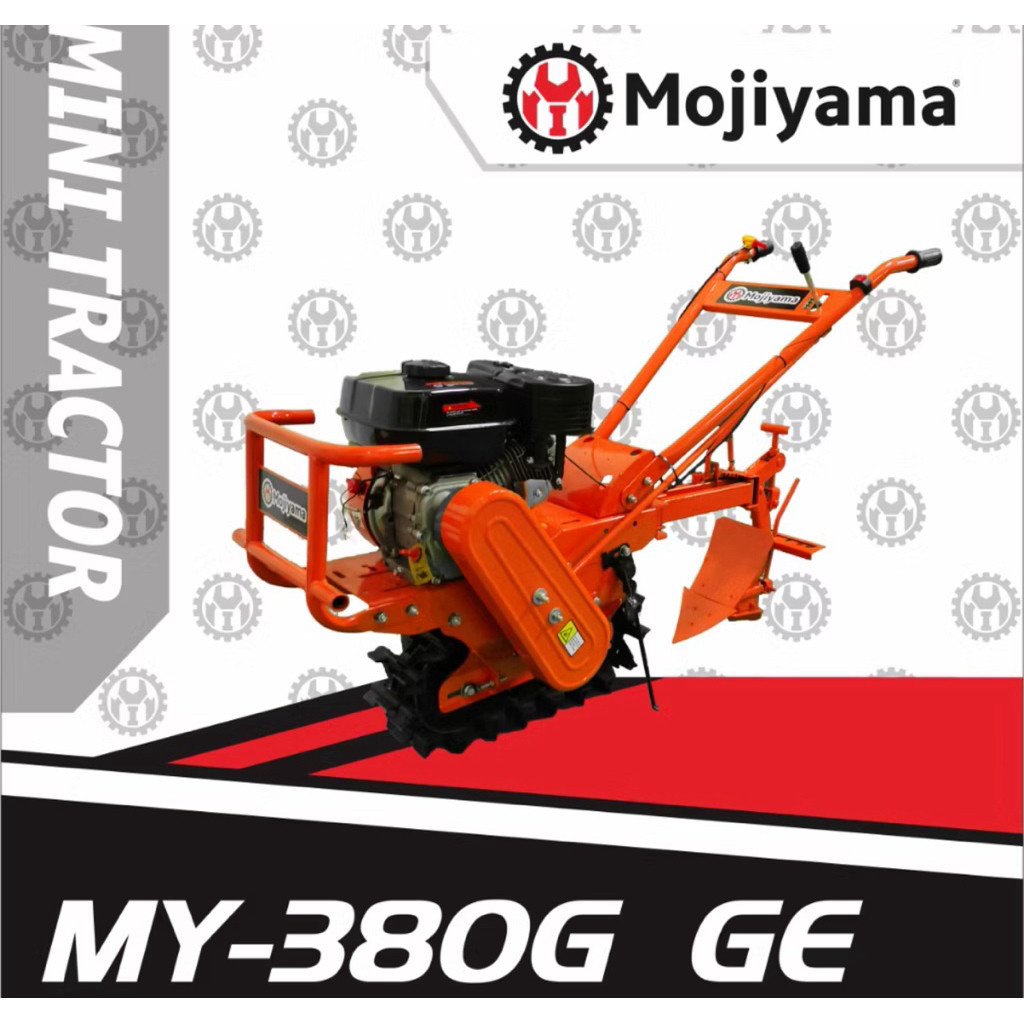 Mojiyama Traktor mini / Crawler Cultivator / Mesin Dangir / Mesin Bajak MY-380G GE Bensin TERMURAH