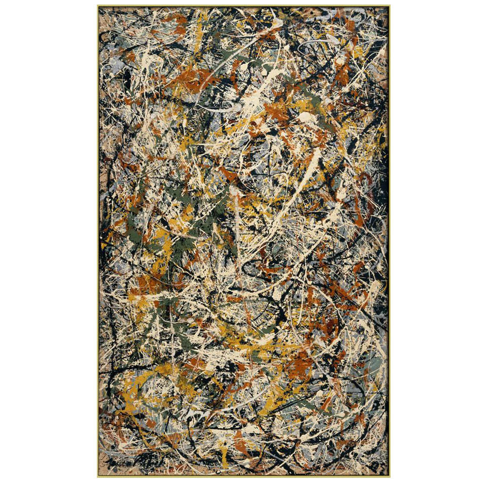 

Number 3 by Jackson Pollock,Hand-painted abstract oil painting on canvas, Picture decoration for home,Wall art canvas painting