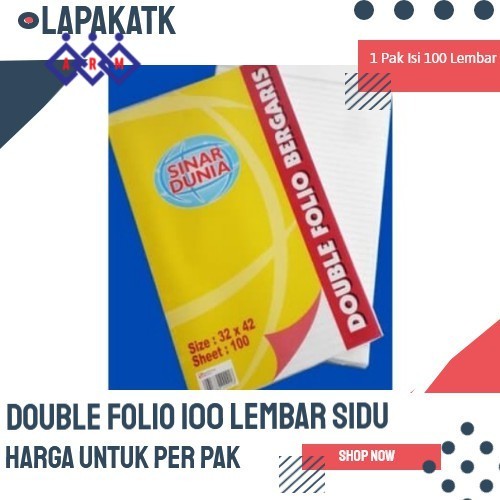 

kertas double folio bergaris 100 lembar Sidu/Paperline + Best Seller