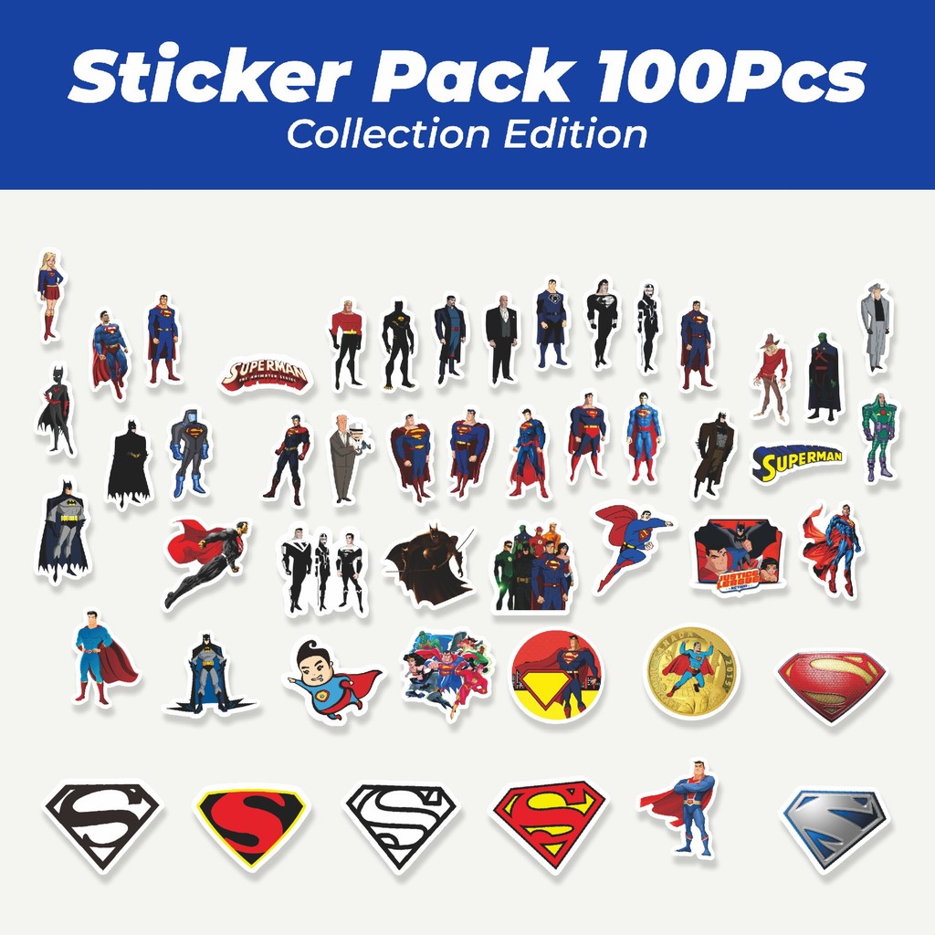 

Hot Sticker Kartun Superman The Animated Series Sticker Lucu Anti Air Stikers Berperekat Waterproof Sticker Decal Buat Motor Helm Buku Journal Koper Casing HP Laptop Botol Minum