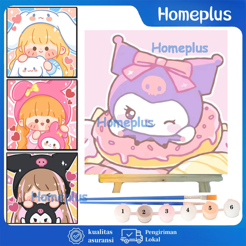 

Paint By Number 20x20 Carton DIY Painting Kit Canvas Digital