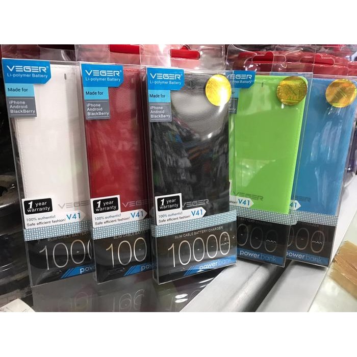 Powerbank Veger 10000mah V41/ Veger V41 10000mah