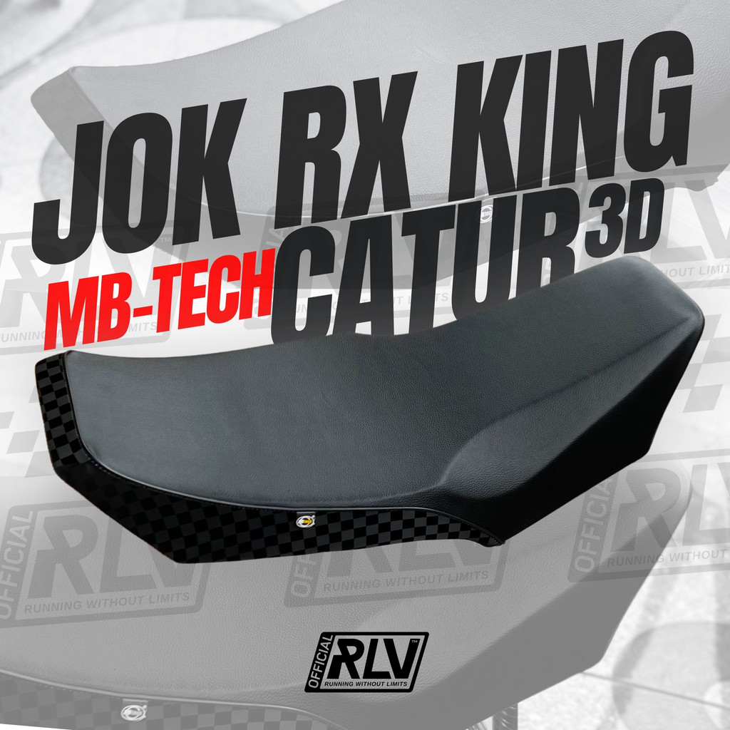 Jok Rx King MB-Tech Premium List Hitam Catur Original - Jok Perahu Sadel Motor Yamaha Rxk Rxking