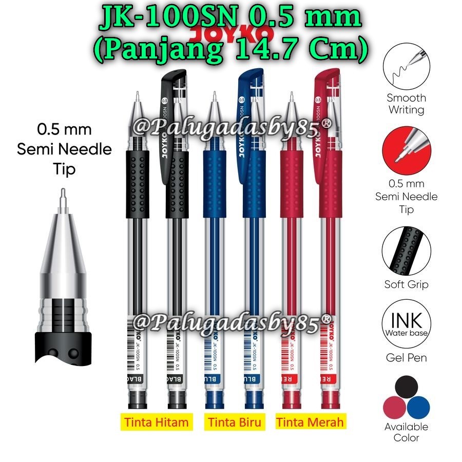 

(1 Biji) GROSIR Gelpen JOYKO JK-100SN 0.5 mm / Gel Pen Pulpen Pena Joyko JK-100SN 0.5 mm (1 Biji)