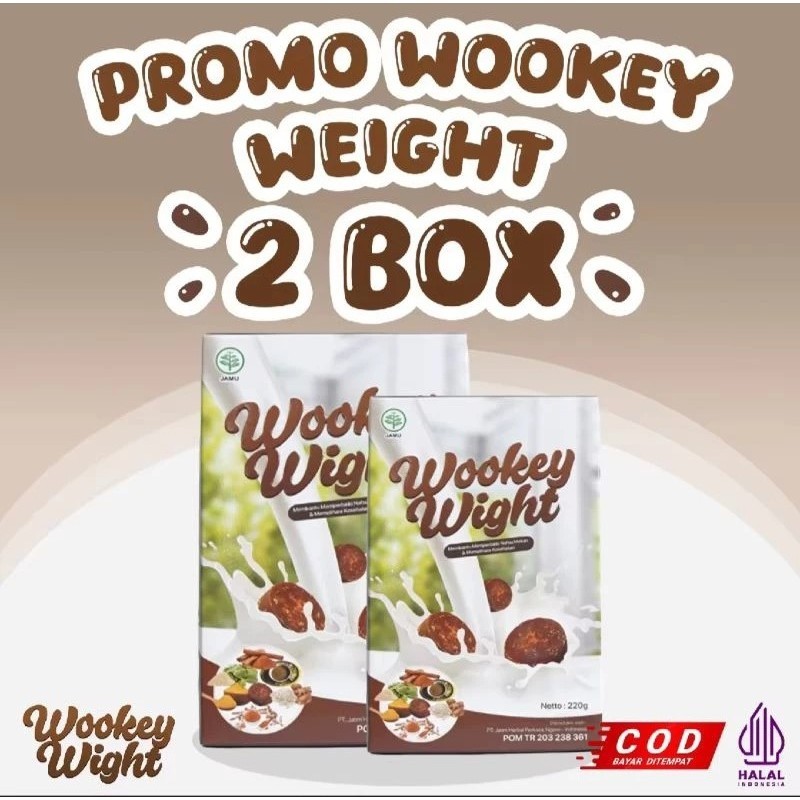 

2 BOX MURAH!!! Wookey Weight - Susu Penambah Berat Badan dan Nafsu Makan Paket 2 Box