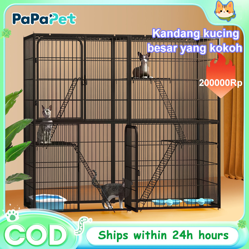 Kandang Kucing Kandang Kandang Hewan Peliharaan Kandang Besar Murah Yang Kokoh Beberapa Kucing