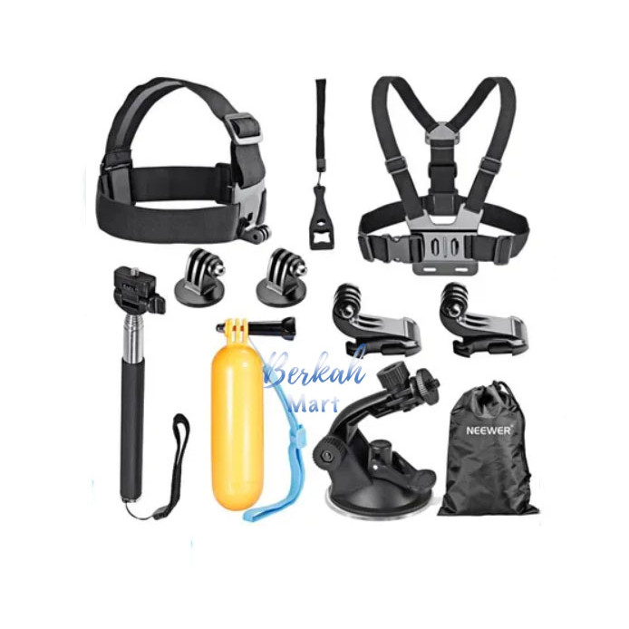 Accessories Universal 12 IN 1 Full Set Complete Camera For Gopro Xiaomi Yi Sony Action Untuk Vlog Ci