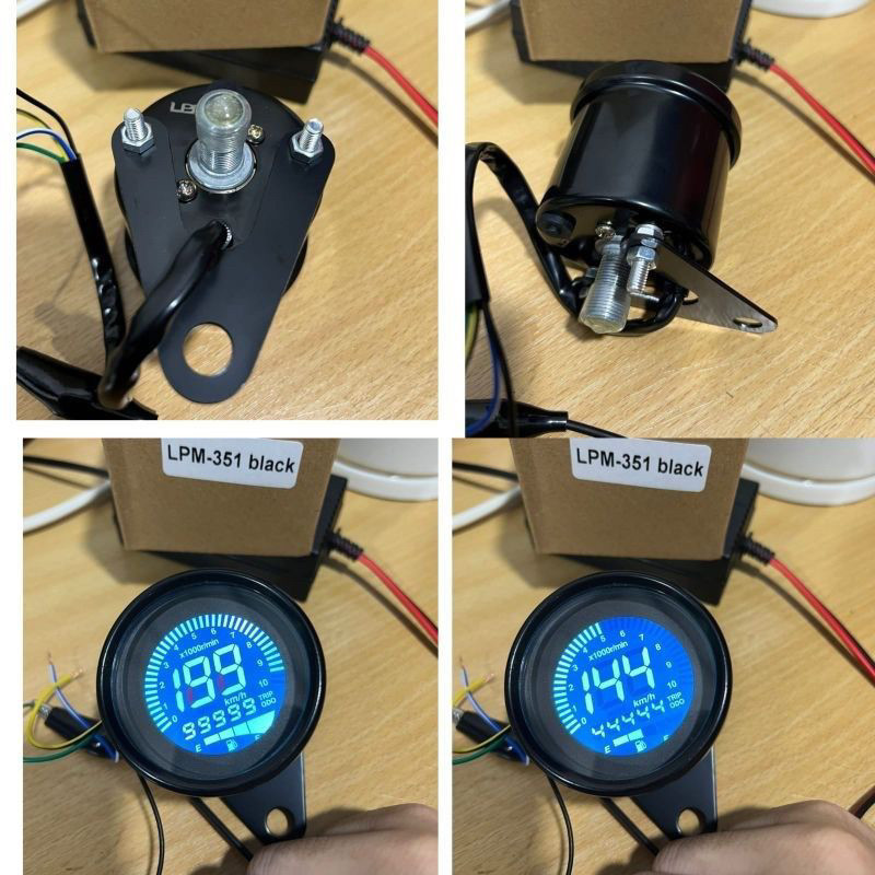 speedometer digital bulat rxking cb Tiger ninja 7 warna universal