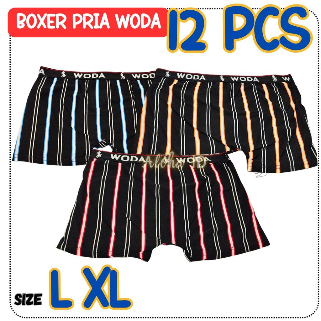 GROSIR 1/2 LUSIN Boxer Pria WODA celana dalam pria dewasa Grosir