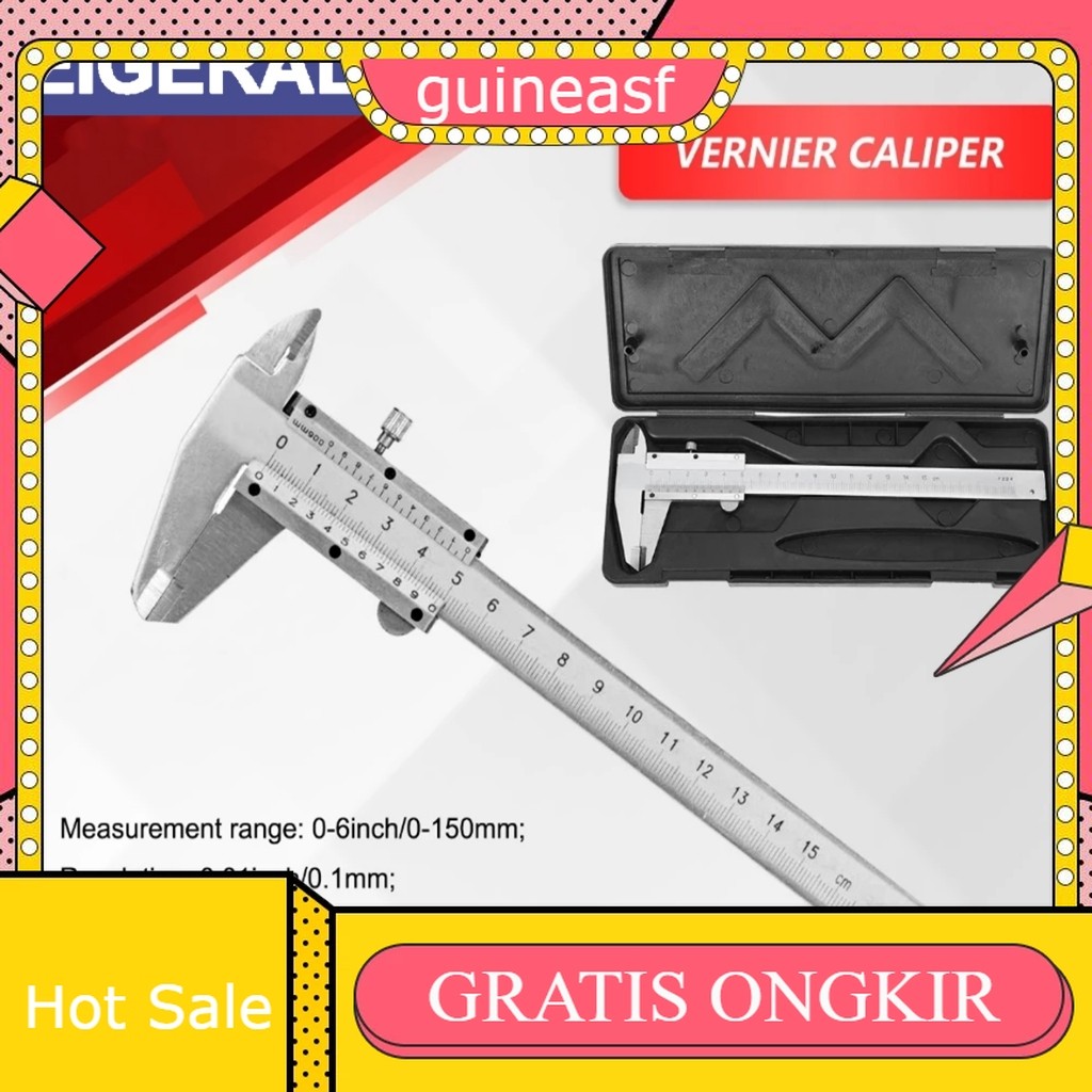 

Jangka Sorong dari Stainless Steel panjang 15CM 【Kotak plastik】