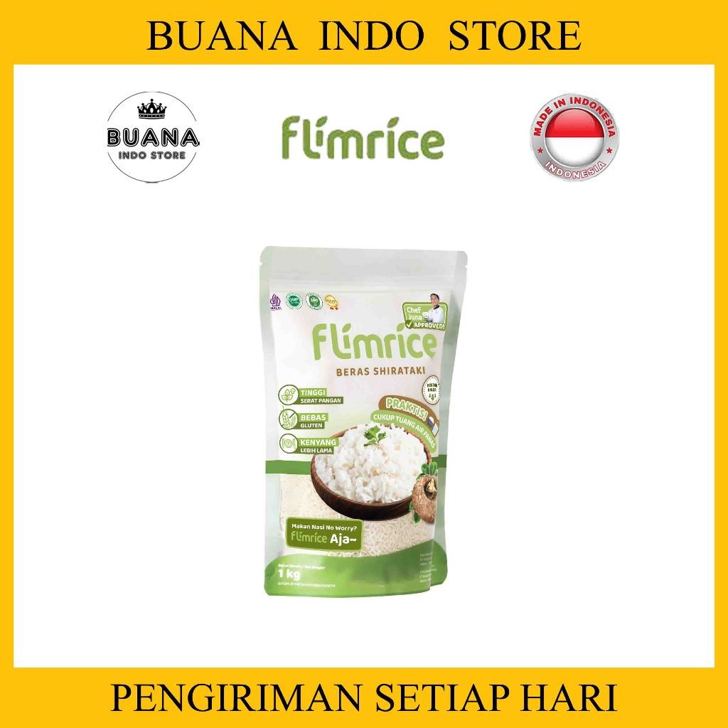 

Flimrice Nasi Shirataki (Nasi Diet) - Pouch 1 KG