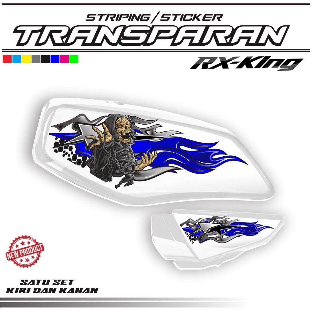 STIKER TRANSFARAN POLET MOTOR RX KING STIKER MOTIF KEREN STIKER RX KING STIKER KEREN