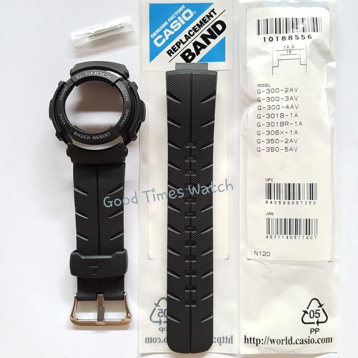 PAKET STRAP BEZEL G-SHOCK G-300 G-301B G-313MS G-314RL Casio Original