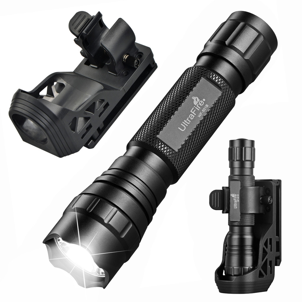 UltraFire WF-501B Army Tactical Flashlight 1200 Lumen Powerful Duty Belt LED Police Torch Light 1865