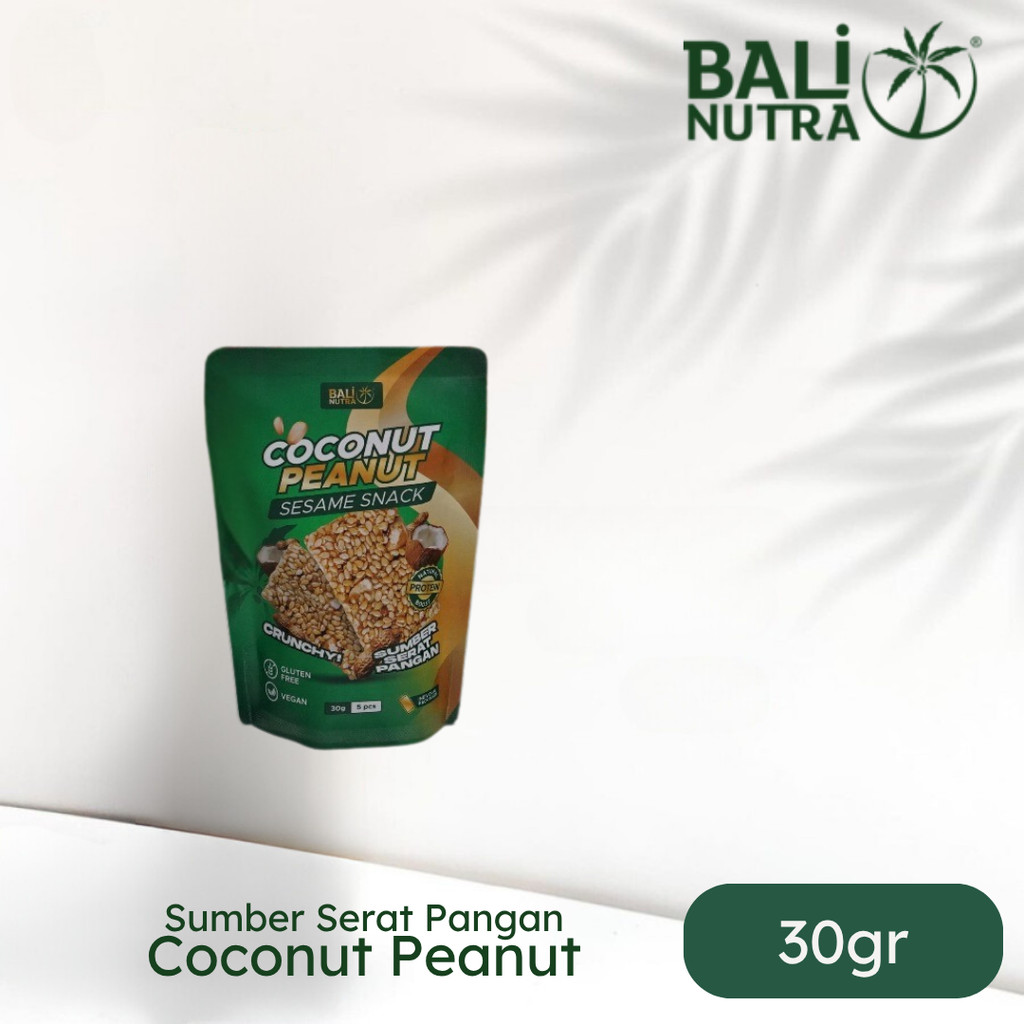 

BALI NUTRA Sesame Snack Coconut Peanut 30gr - Sumber Serat Pangan