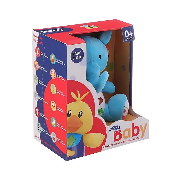 Boneka Bayi Lucu Bisa Nyala & Bunyi Mainan Edukasi Musik Bayi Baru Lahir Hadiah Anak Perempuan Kids 