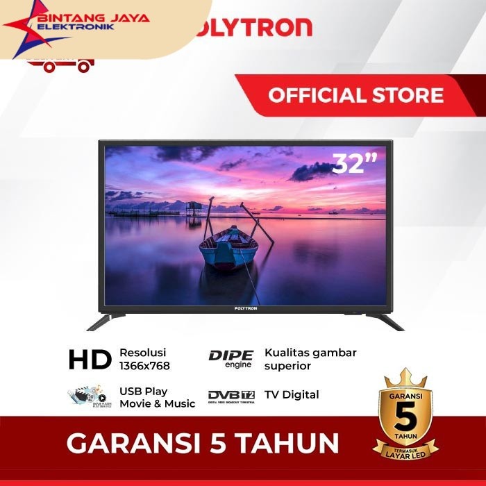 TV LED Polytron 32"  DIGITAL  /  TV digital POLYTRON 32"  32V1853 / TV POLYTRON DIGITAL 