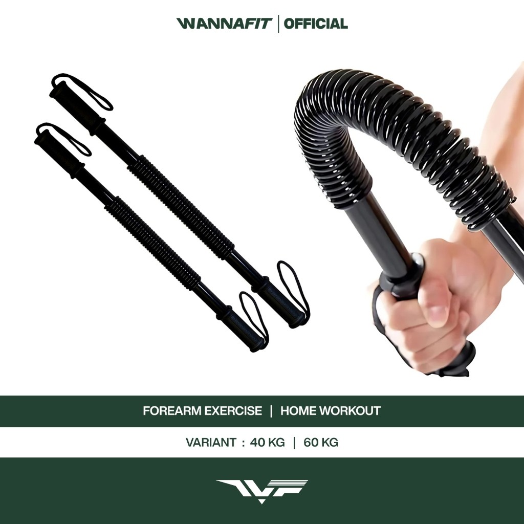WANNAFIT Power Twister | Latihan Tangan Forearm | Alat Olahraga Rumah