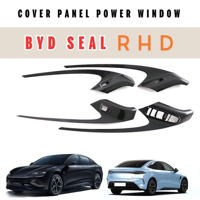 Aksesoris BYD Seal Panel Carbon Power Window / Aksesoris Carbon BYD Seal / Cover Panel BYD Seal