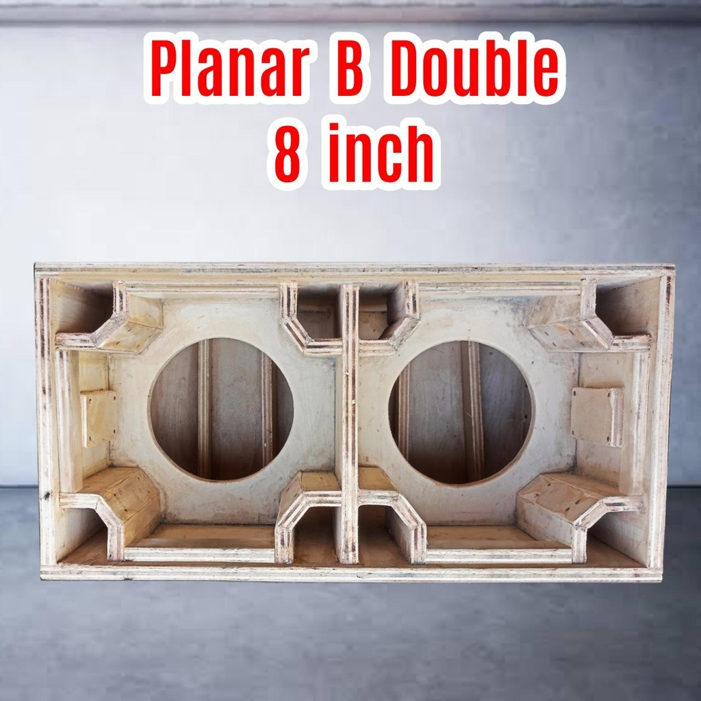 Box Speaker 8 inch Planar Double Tebal 12 mm cocok untuk paket miniatur sound sistem Subwoofer Low