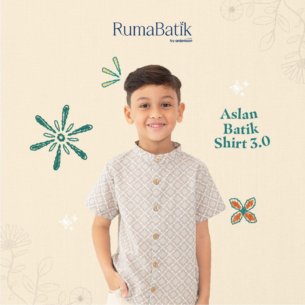 Ardenleon - Aslan Batik Shirt - atasan kemeja batik anak laki