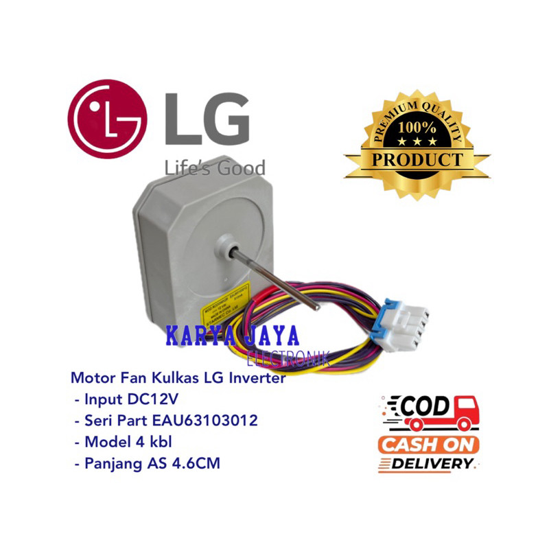 Kipas Fan Kulkas LG Inverter 2 Pintu EAU63103012 terlaris