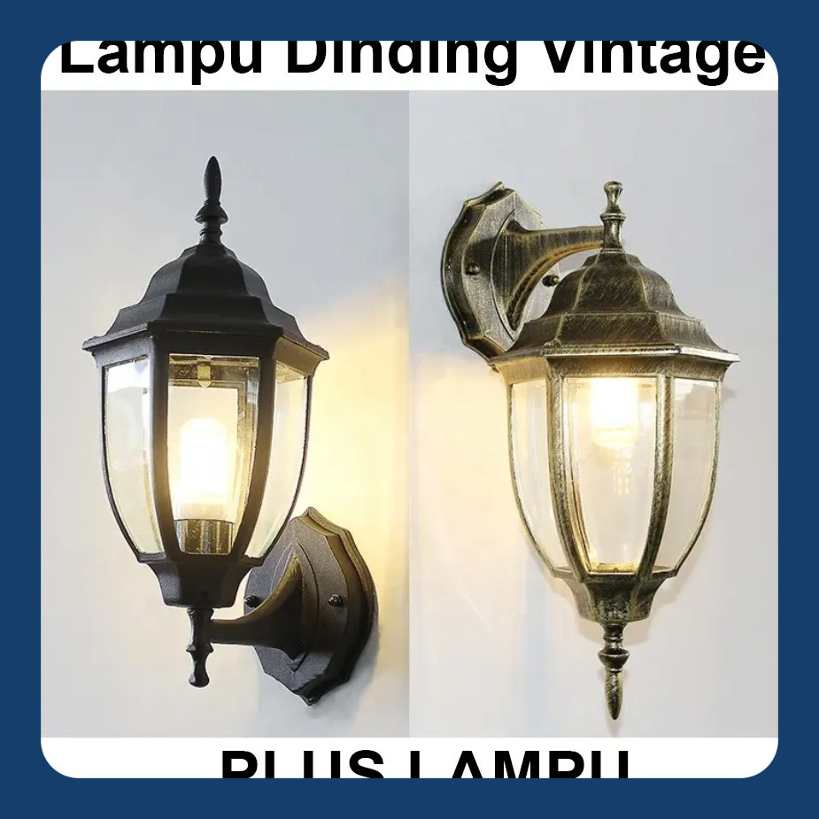 COD Lampu Dinding Outdoor Model Klasik Vintage Free Ongkir