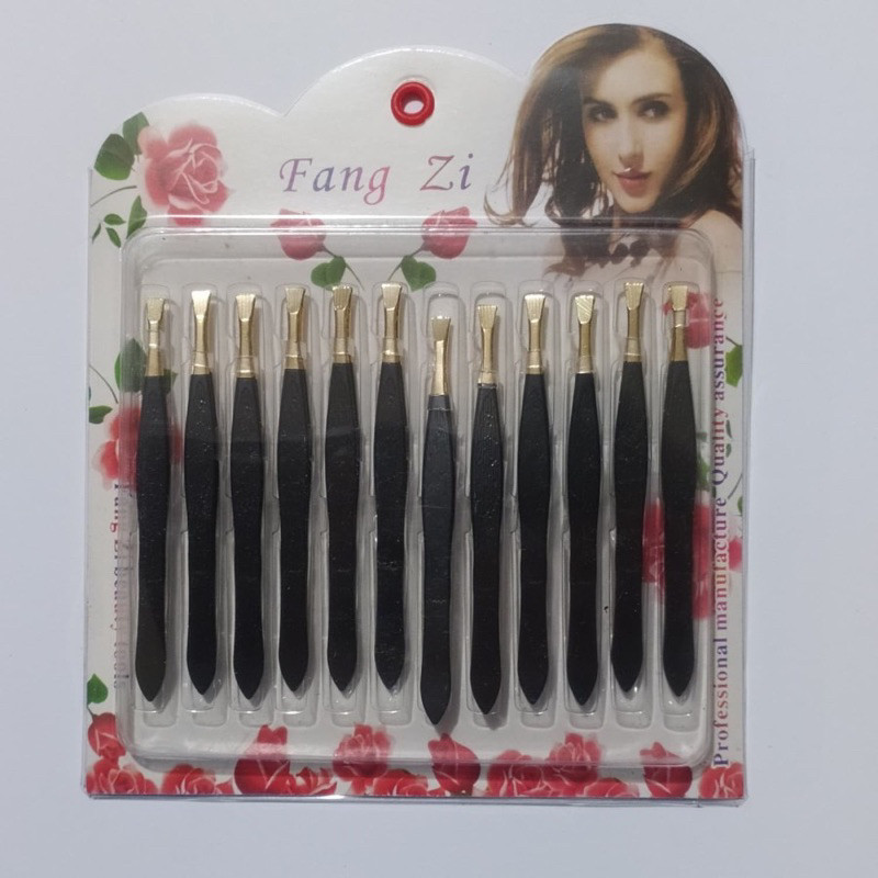 (GAT) pinset hitam ujung gold import / PINSET CABUT BULU UBAN KETIAK BLACK GOLD SATUAN