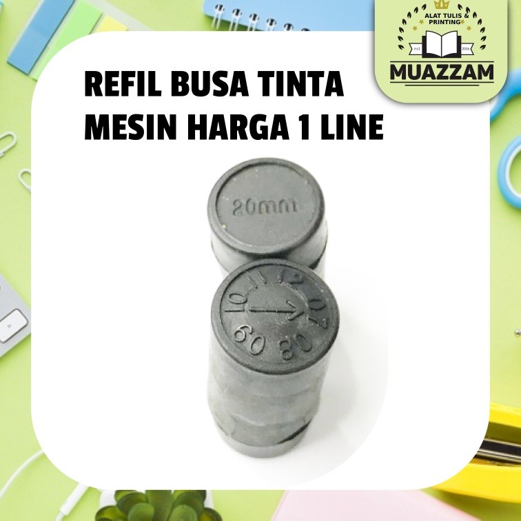 

Tinta Ink Roller 20mm 1 Line Isi Ulang Refill Mesin Label Price Labeller Harga