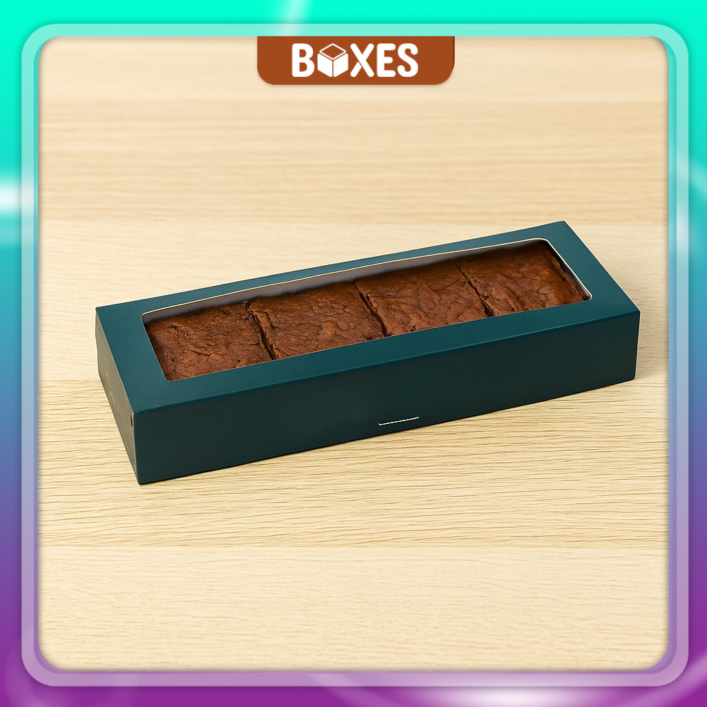 

Box Ivory jendela mika 31 x 11 x 5 cm / Dus Brownies / Dus Kue / Dus Donat / Dus Bolen / Box Brownies / Kotak Brownies | HC02