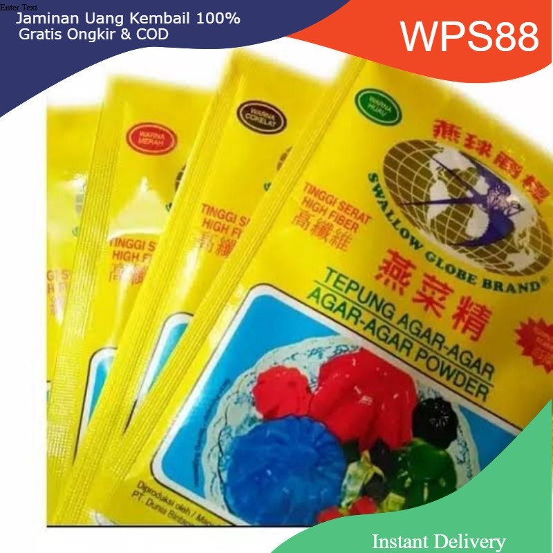 

AGAR AGAR SWALLOW GLOBE SACHET 7GR JELLY SWALLOW DUA BURUNG