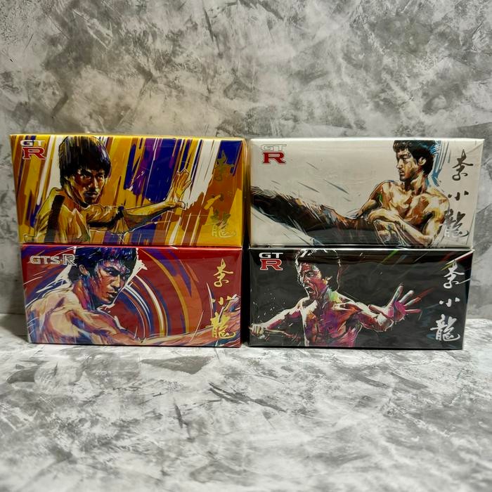 Diecast Inno64 Bruce Lee Nissan Skyline R31 R32 R33 R34 Set