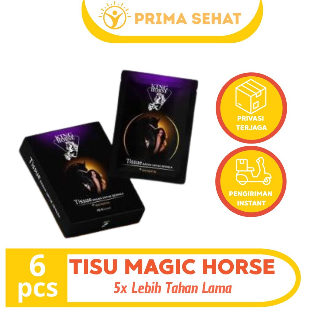Tissue KING HORSE/King Horse Tissue Magic/ King Horse BPOM/1 Kotak 6 Sachet
