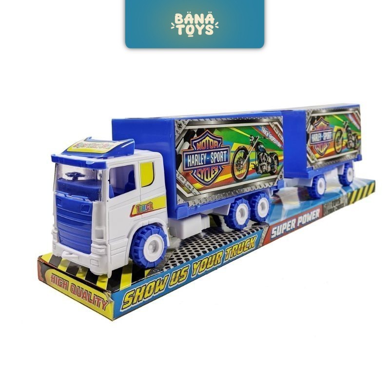 ( Bisa Cod ) BISA COD MAINAN MOBIL BOX GANDENG PULLBACK/ MAINAN TRUK GANDENG PULLBACK SNI MURAH