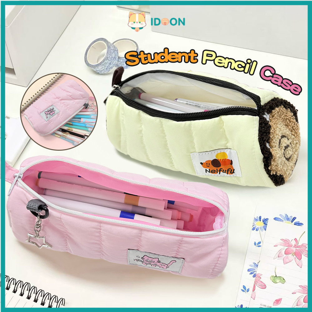 

​​IDOON​​ Tas Make Up Pouch Pillow Korea Kotak Pensil Bulu Halus Serbaguna Cosmetic Bag