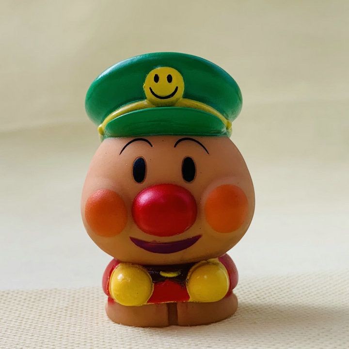 Versi Jepang Barang Longgar Lucu Anpanman Konduktor Kereta Gaya Kartun Boneka Jari Anak-anak Tersedi