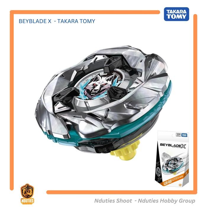 READY UX-08 Beyblade X Silver Wolf 3-80 FreeBall Takara Tomy Original - Asia